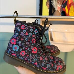 Doc Martens Floral Lace-Up Boots